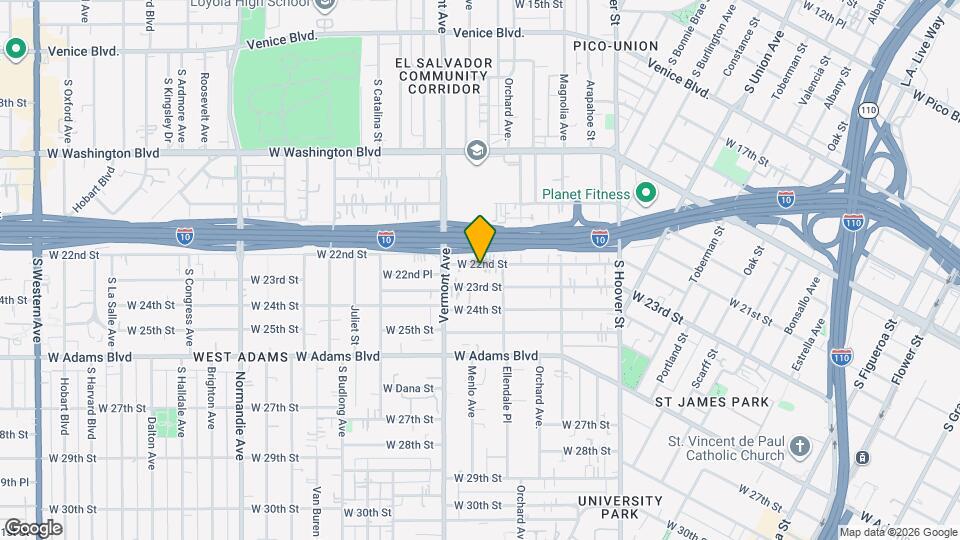 1434 W 22nd St Map and Location Details