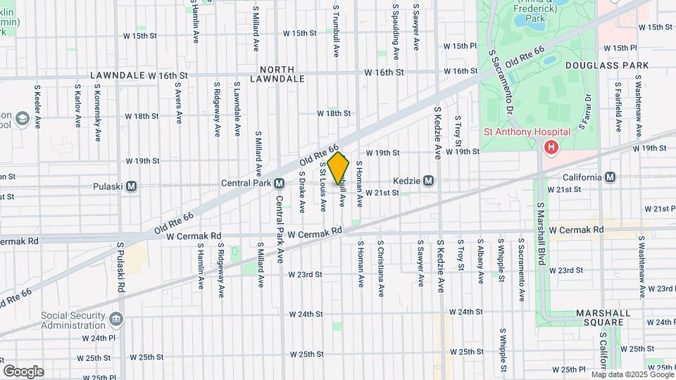 1968 S Trumbull Ave Map and Location Details