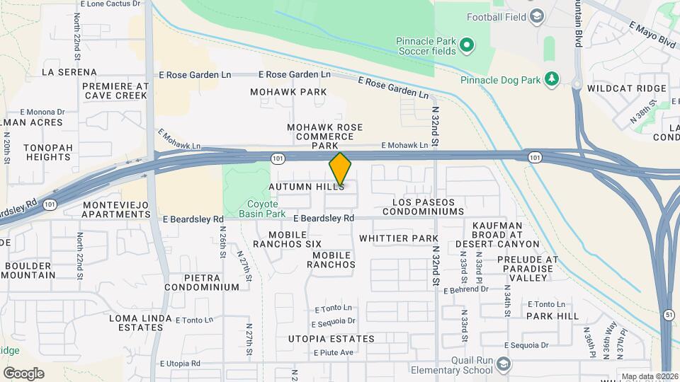 2934 E Blackhawk Dr Map and Location Details