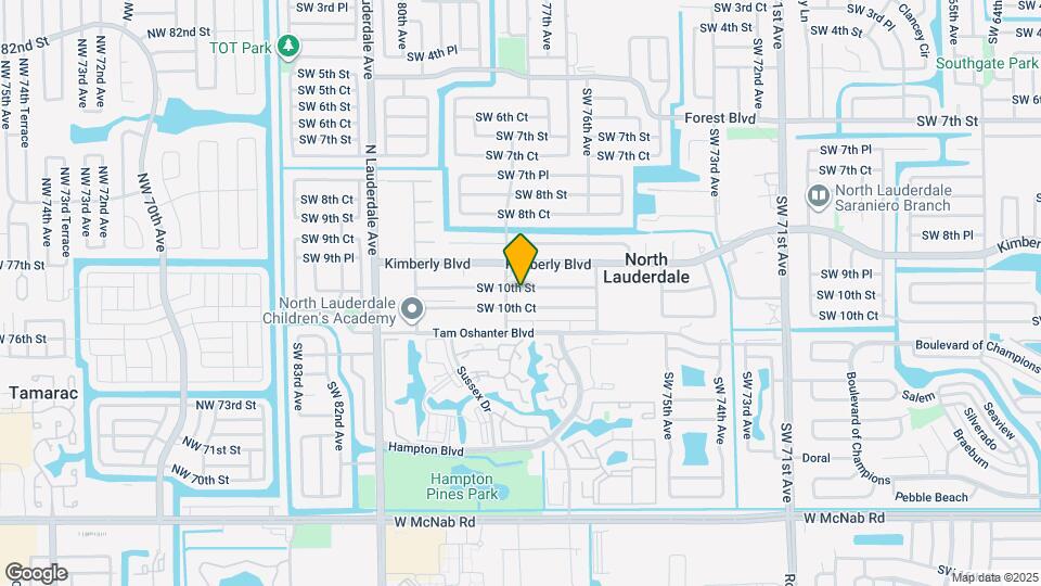 7740 SW 10th St Map and Location Details