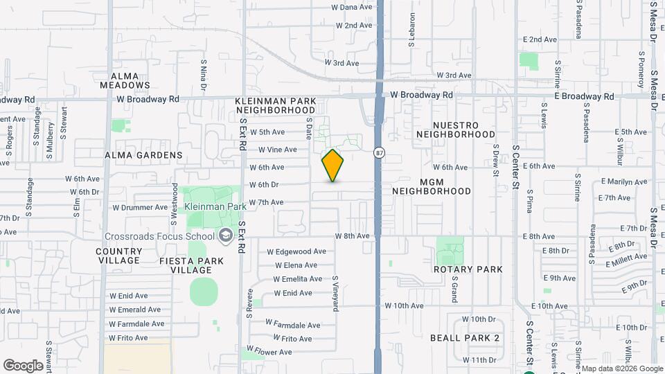 525 W 6th Dr Map and Location Details