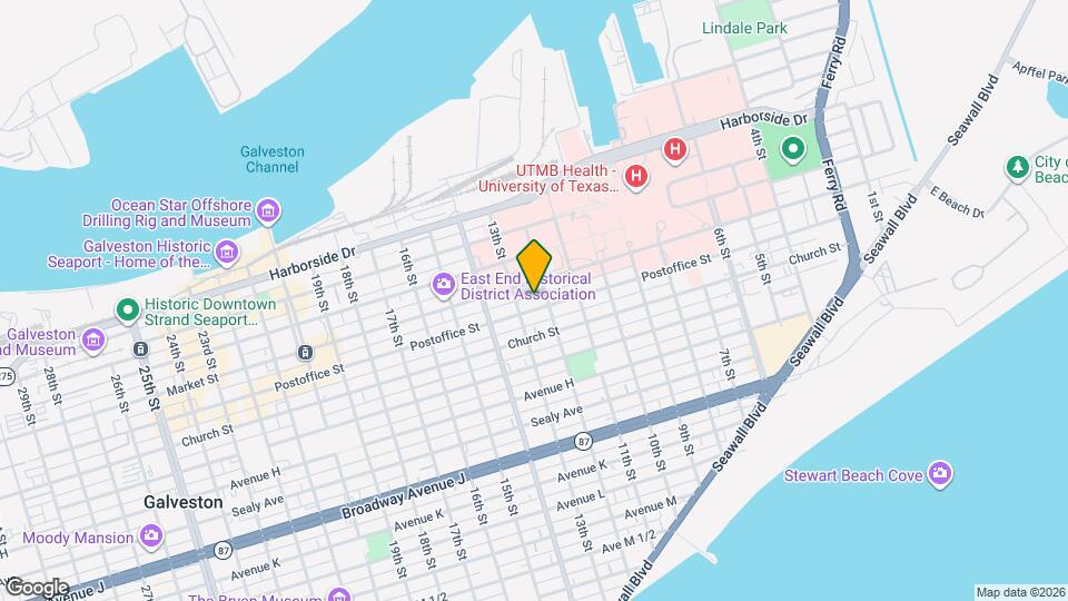 1212 Postoffice St Map and Location Details