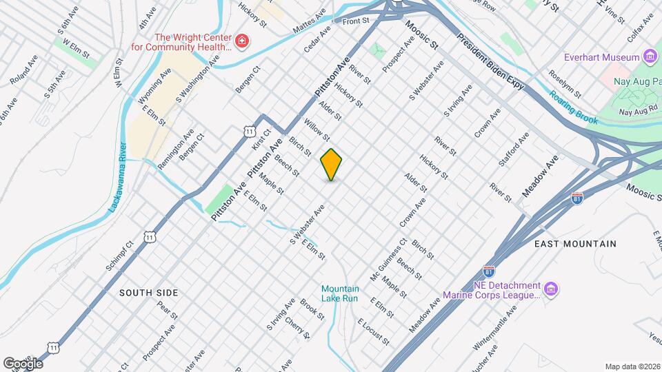 814 S Webster Ave Map and Location Details