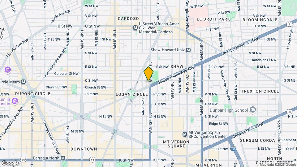 1550 11th St NW Map and Location Details