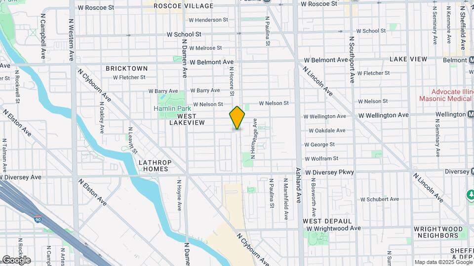 1802 W Diversey Pkwy Map and Location Details