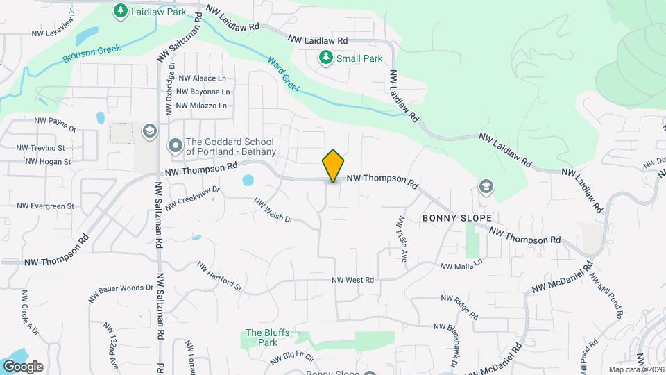 11950 NW Thompson Rd Map and Location Details