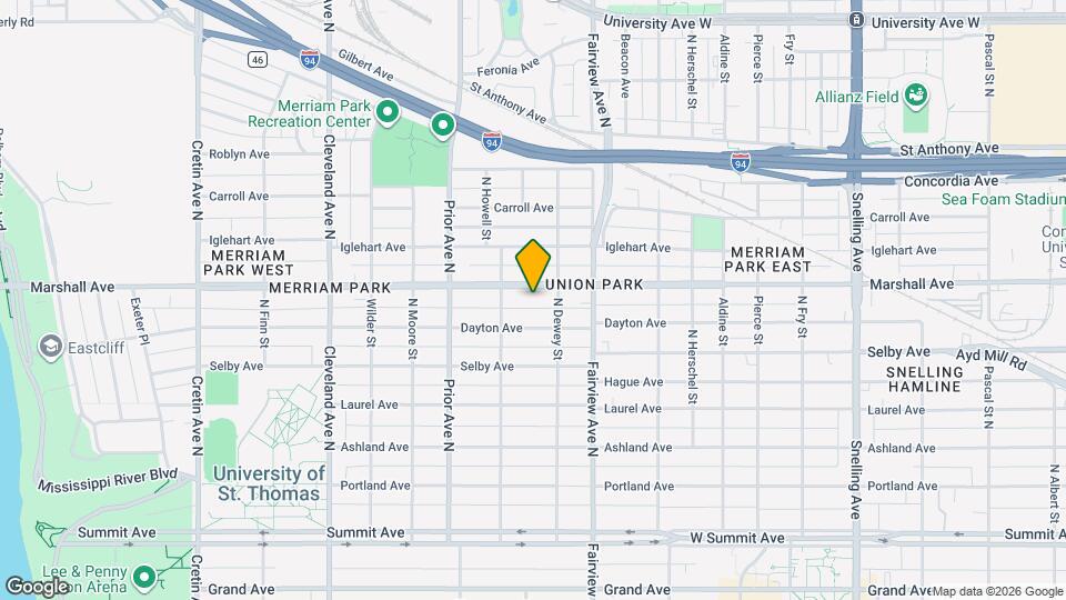 1872 Marshall Ave Map and Location Details