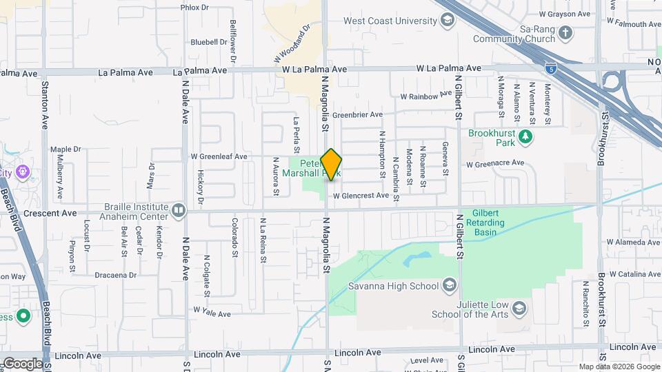 708 N Magnolia Ave Mapa y Detalles de la Ubicación