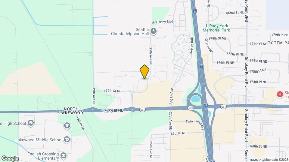 17500 25th Ave NE Map and Location Details