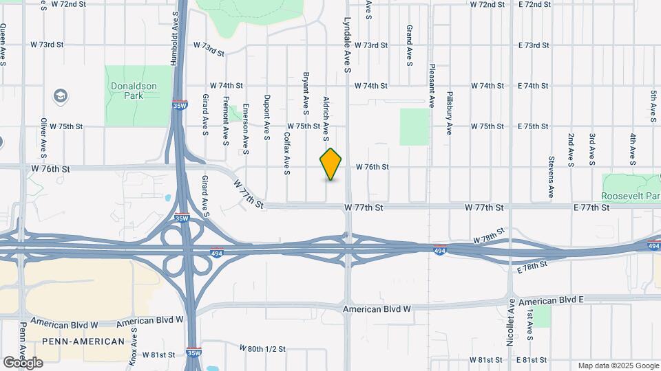 7619 Aldrich Ave S Mapa y Detalles de la Ubicación