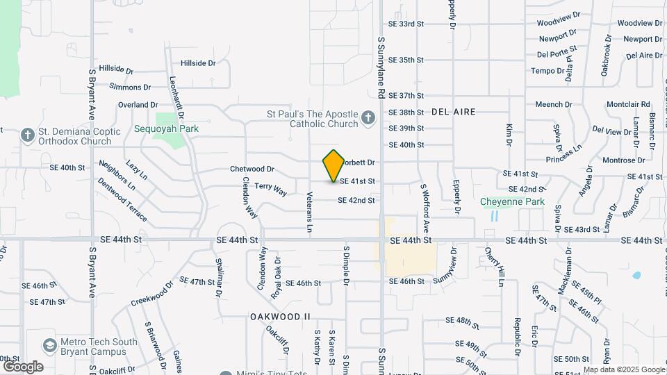 4120 SE 41st St Map and Location Details