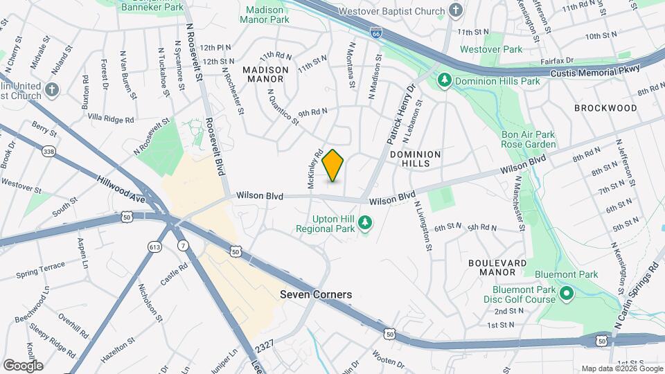 849 N Manchester St Map and Location Details