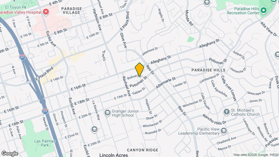 2162 Flintridge Dr Map and Location Details