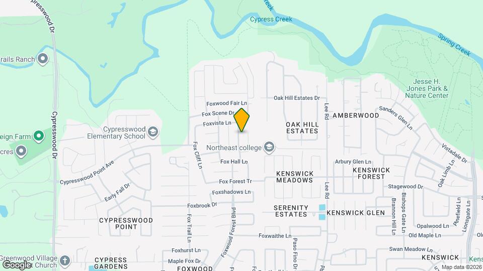 20918 Foxwood Glen Ln Map and Location Details