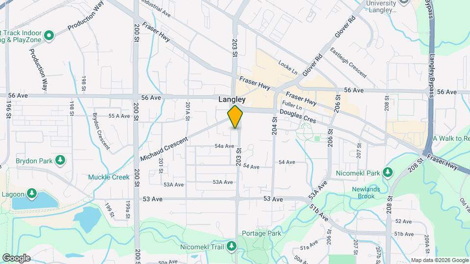 5499 203 St Map and Location Details