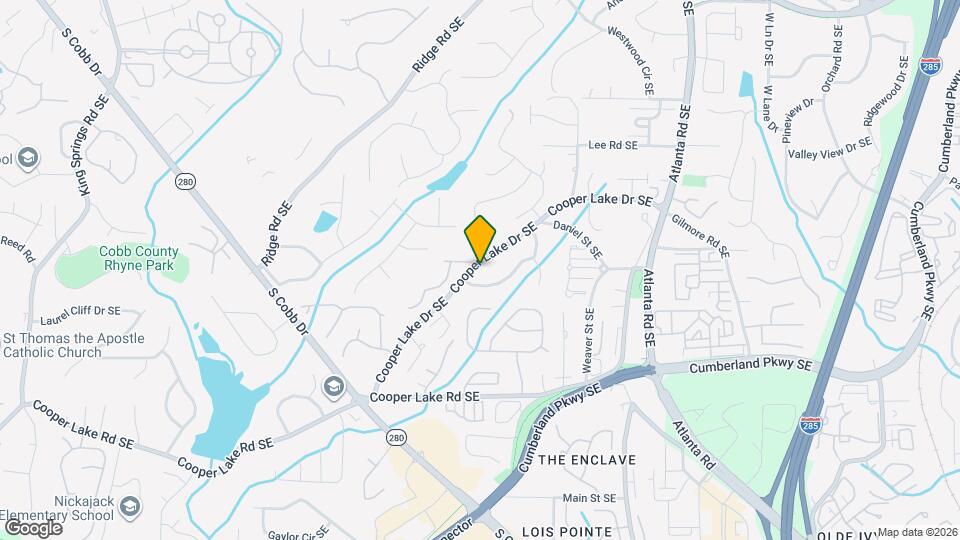 1834 Cooper Lake Dr SE Map and Location Details