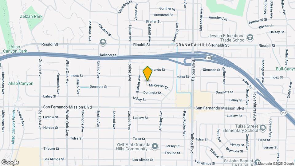 17219 McKeever St Mapa y Detalles de la Ubicación