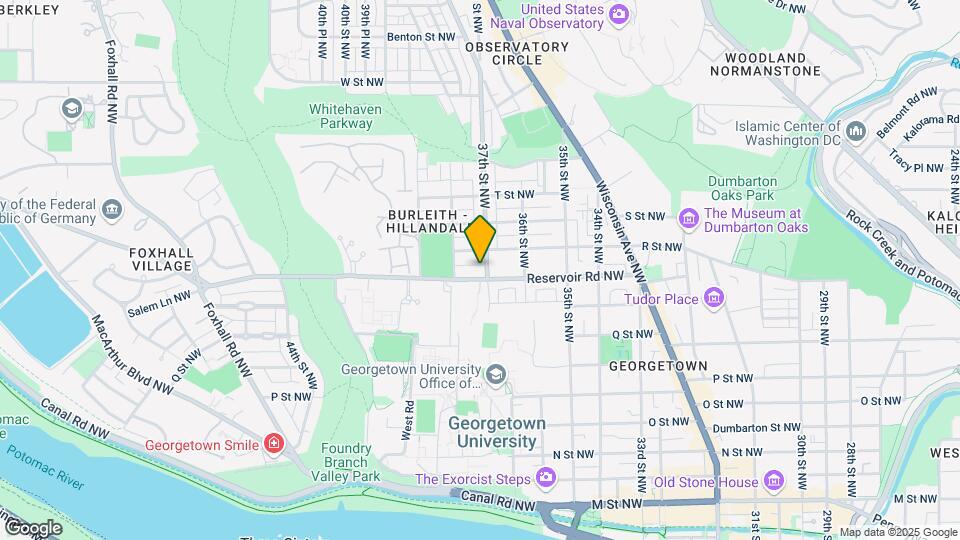 3705 Reservoir Rd NW Map and Location Details