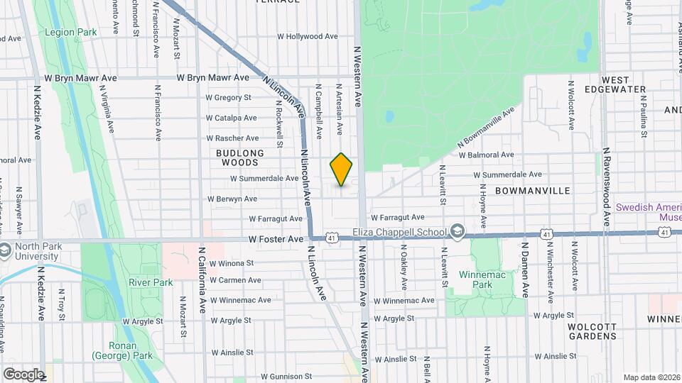 2420 W Berwyn Ave Map and Location Details