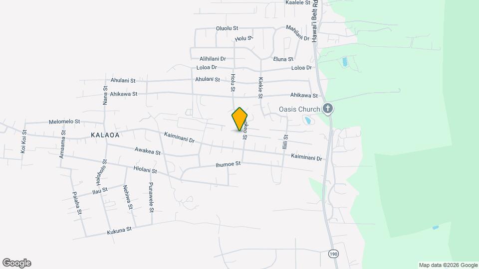 73-4318-B Keokeo St Mapa y Detalles de la Ubicación