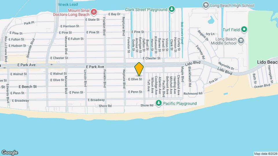 661 E Olive St Map and Location Details