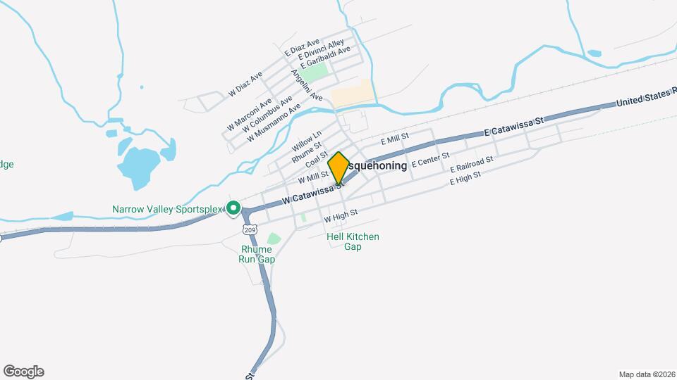 103 W Catawissa St Map and Location Details