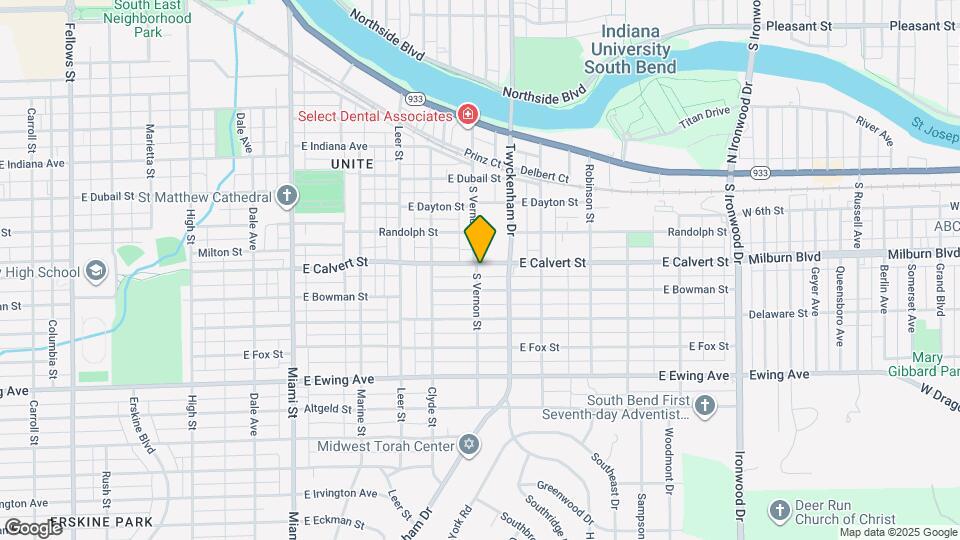 1422 E Calvert St Map and Location Details