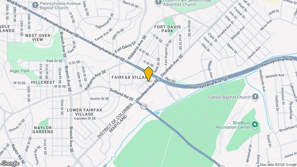 2103 Suitland Terrace SE Map and Location Details