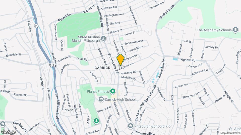 101-103 E Agnew Ave Map and Location Details