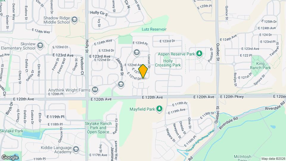 6360 E 121st Dr Map and Location Details