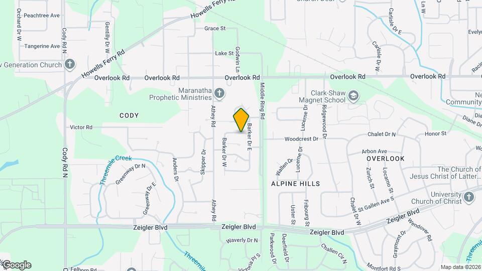 6455 Barker Dr N Map and Location Details