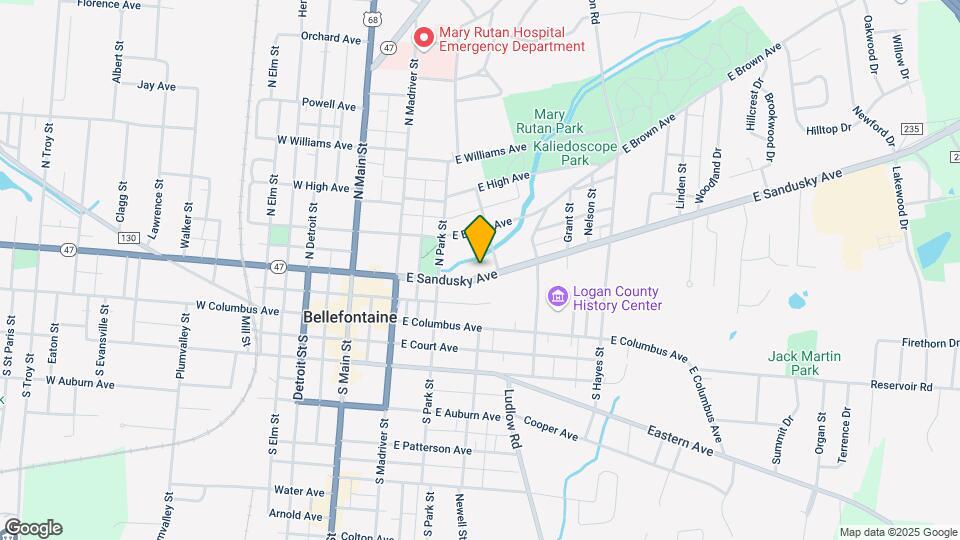 333 E Sandusky Ave Mapa y Detalles de la Ubicación