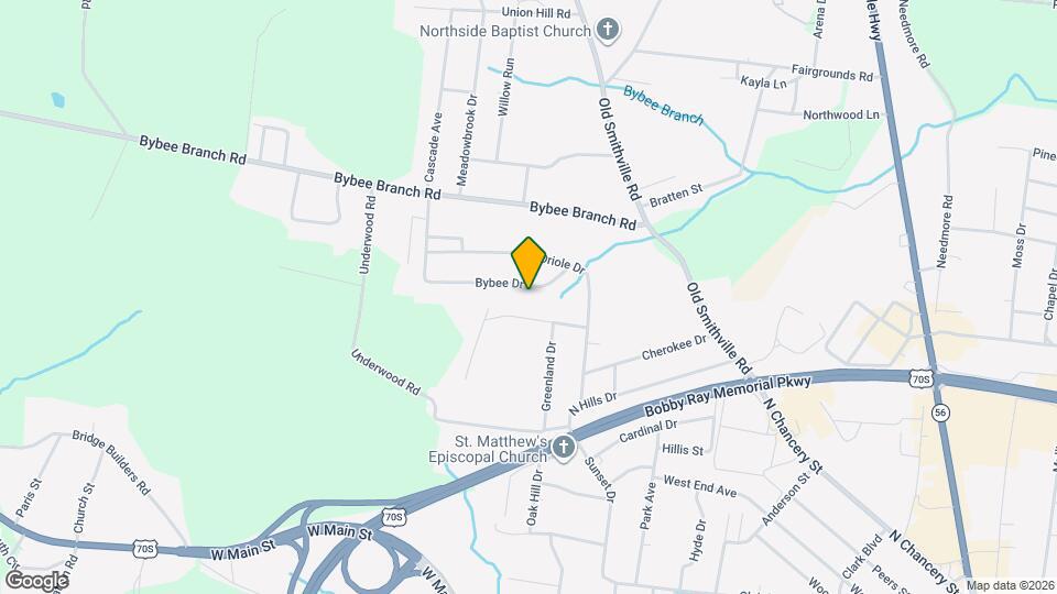 121 Bybee Dr Map and Location Details