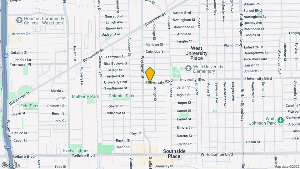 3913 University Blvd Map and Location Details