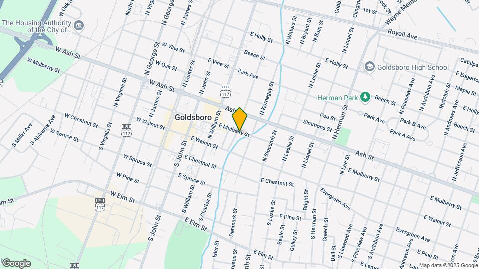 402 E Mulberry St Map and Location Details