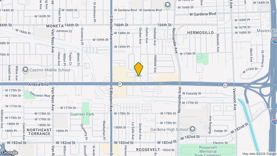 17329 Denker Ave, Unit D Mapa y Detalles de la Ubicación