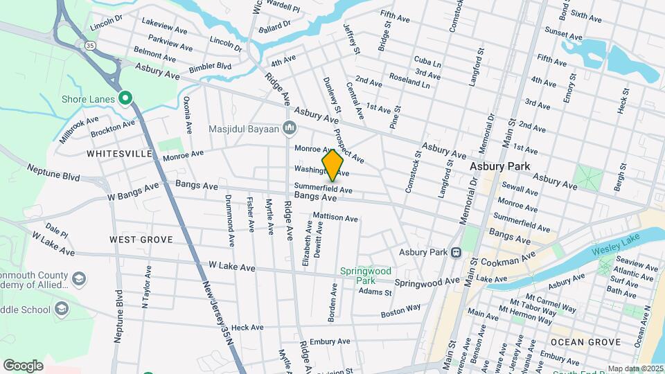 1407 Summerfield ave, asbury park NJ Map and Location Details