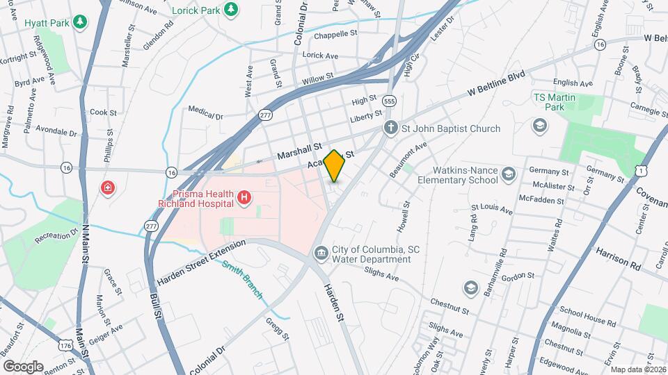 2105 Grove St Map and Location Details