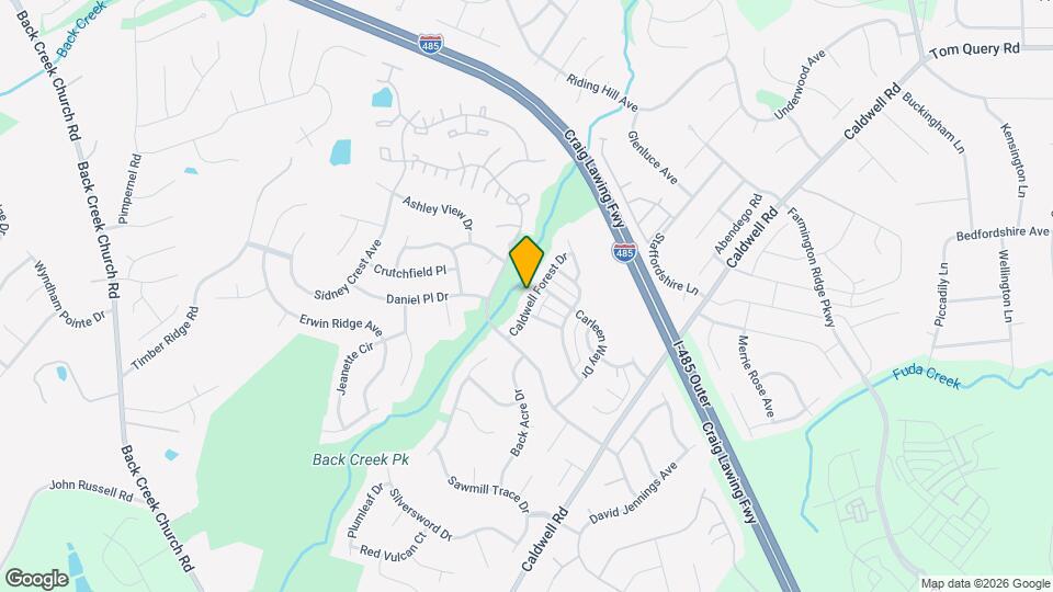 10205 Caldwell Forest Dr Map and Location Details