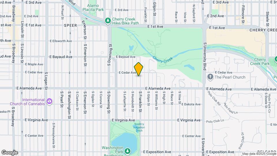 233 S Franklin St Map and Location Details