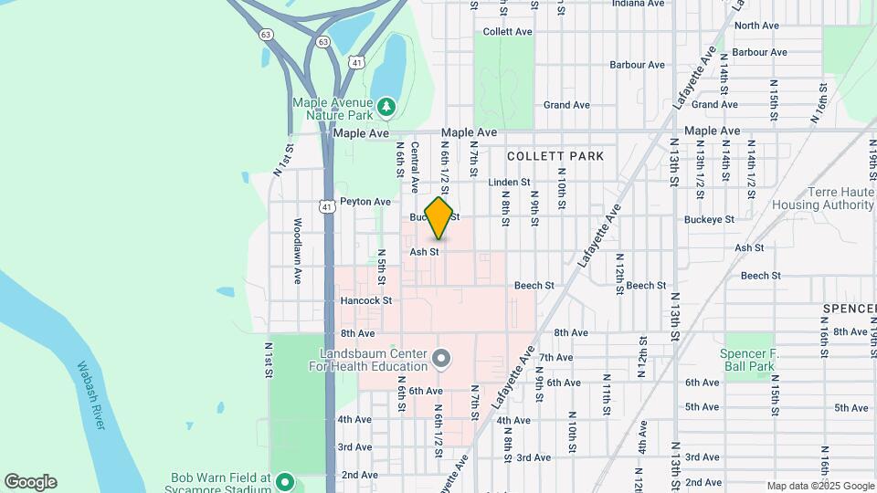 1800 N 6th 1/2 St Map and Location Details