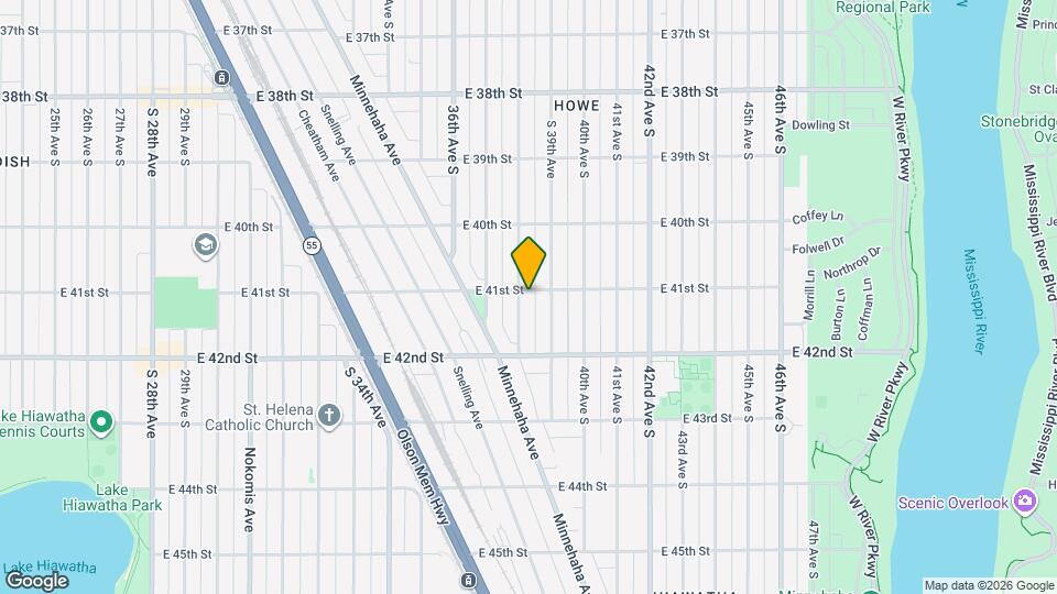 4101 38th Ave S Map and Location Details