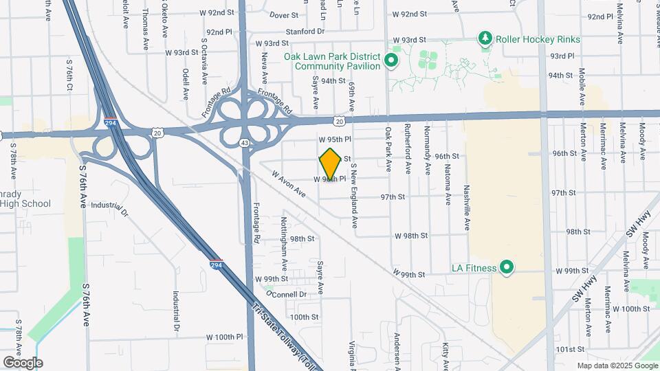 6941 W 96th Pl Mapa y Detalles de la Ubicación