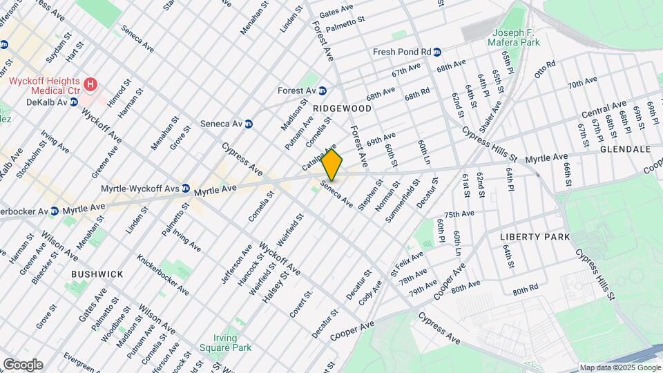 961 Seneca Ave Map and Location Details