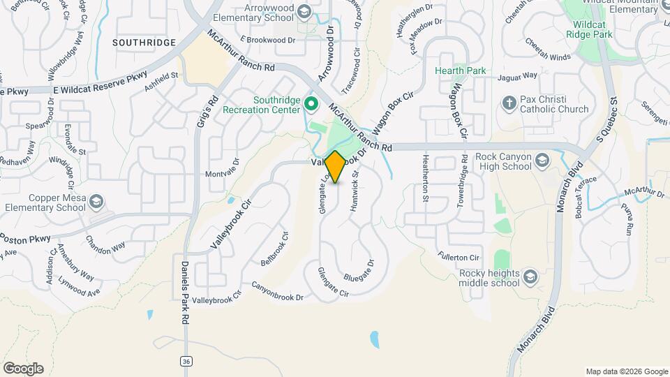 10761 Glengate Cir Map and Location Details