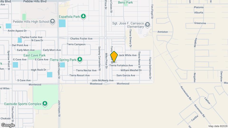 14725 Tierra Fortaleza Ave Mapa y Detalles de la Ubicación