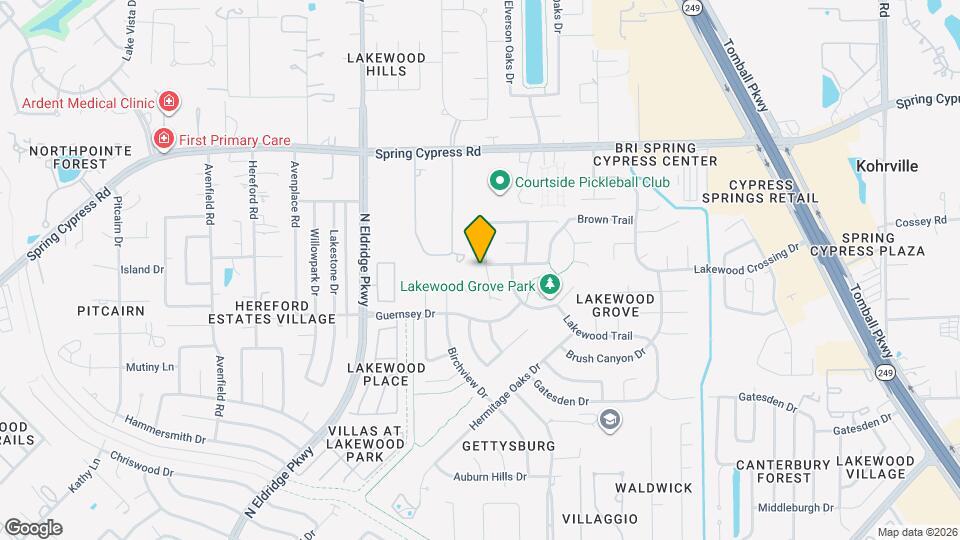 16131 Castlegrove Ct Map and Location Details