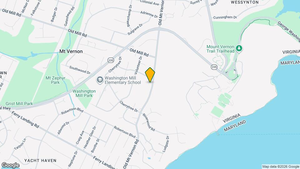 9102 Old Mt Vernon Rd Map and Location Details