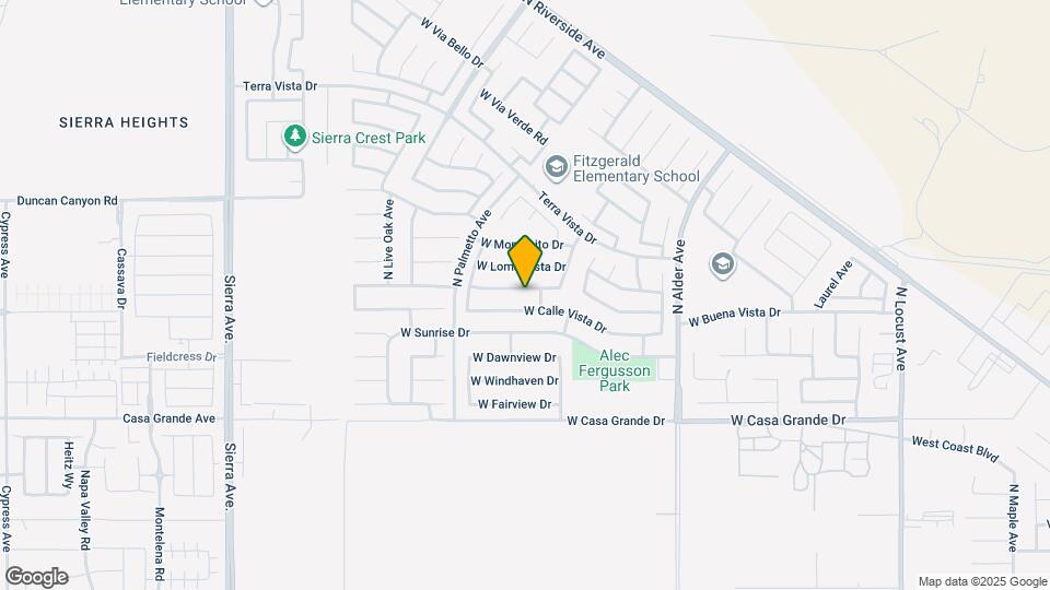 2579 W Buena Vista Dr Map and Location Details