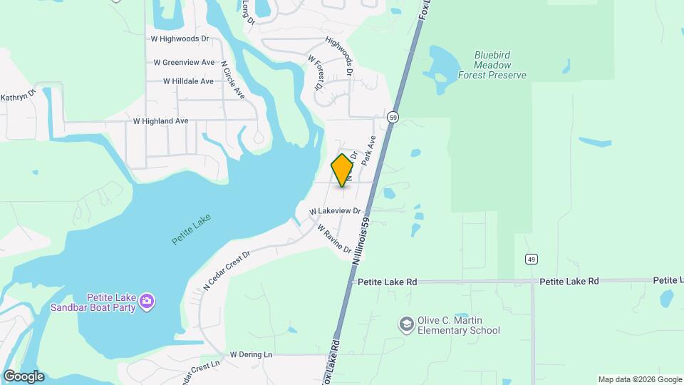 39271 N Lake Ave Map and Location Details